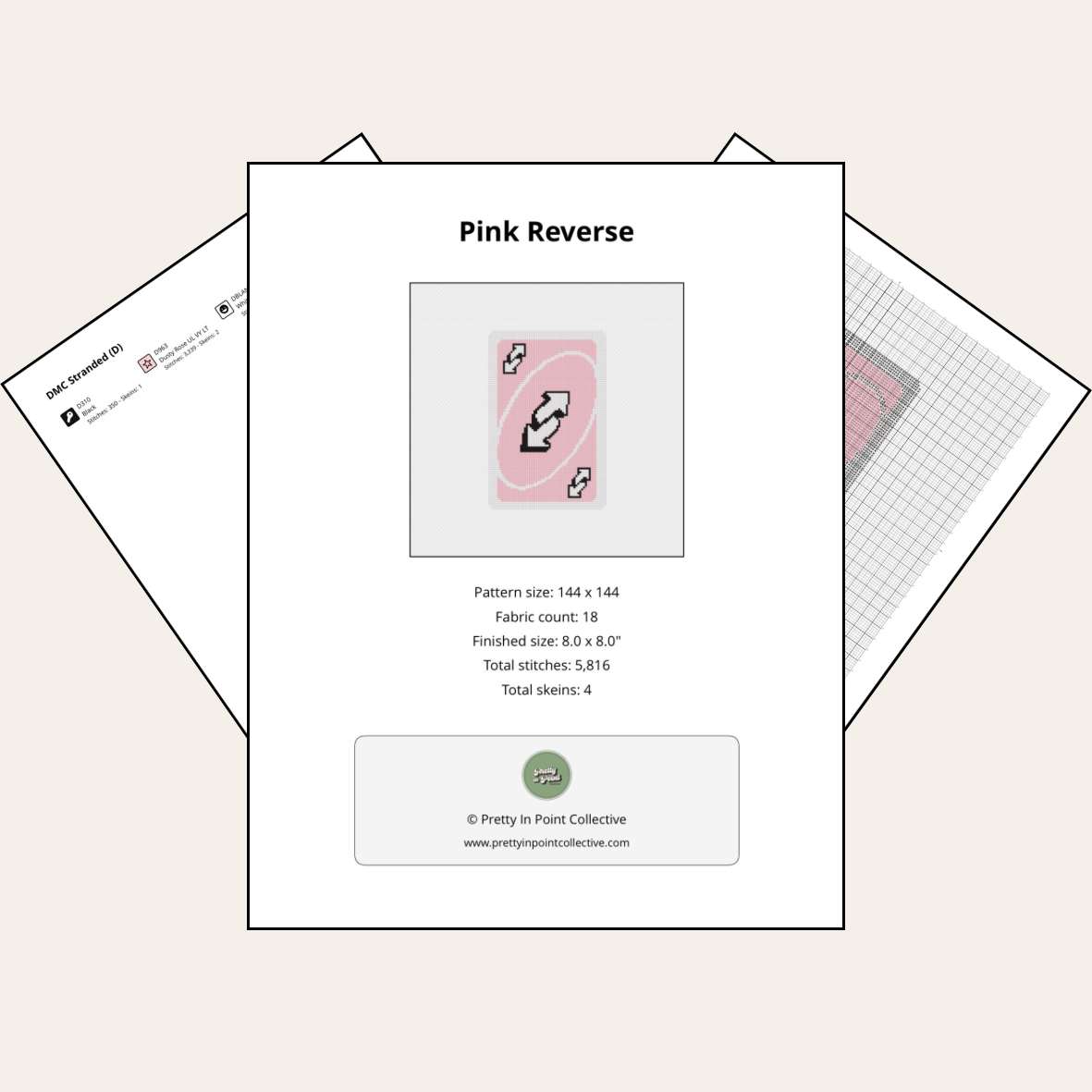 Pink Reverse Card - Digital Download