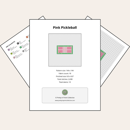 Pink Pickleball Court