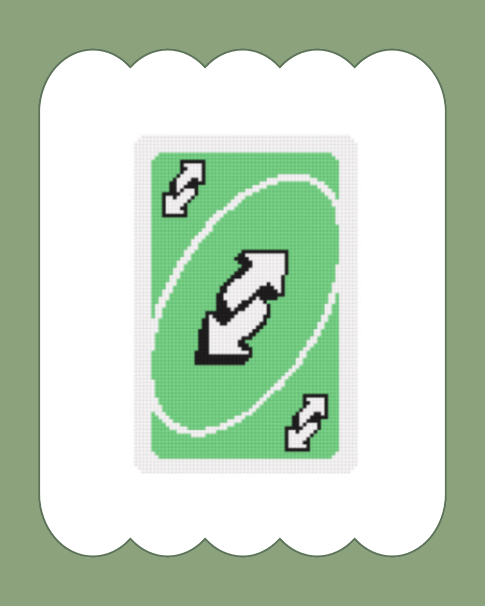 Green Reverse Card - Digital Download