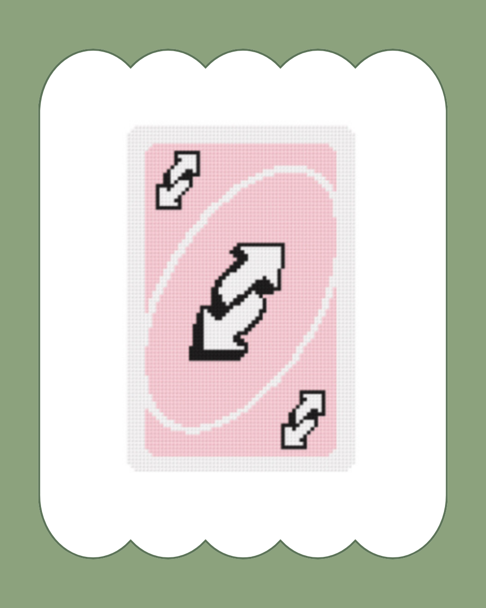 Pink Reverse Card